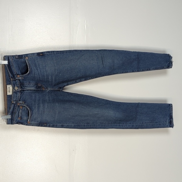 Agolde Distressed Toni Mid Rise Straight Jeans - Picture 1 of 14